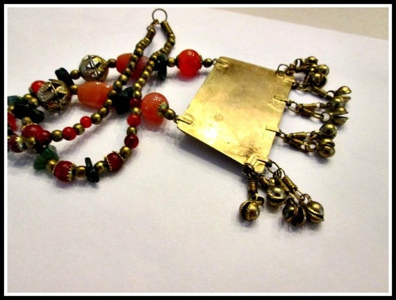 SALE - Vintage Statement Gemstone Necklace  - Car… - image 5