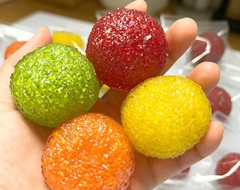 Cherry Bayberry Squeaky Ball Acrylic Bead Stress Relief Toy for ADHD