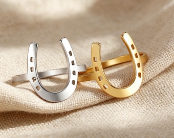 Vintage Lucky Horseshoe Ring Charm Wedding Bridesmaid Favor
