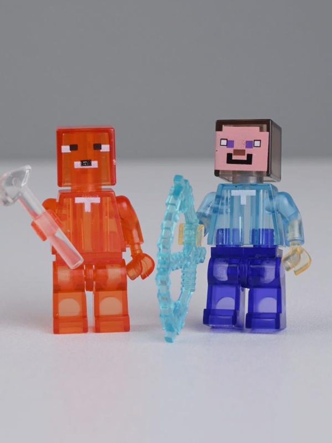 Steve Cubed MOC Minecraft 2-pack Steve & Magma Cube Building Set – LEGO Compatible ...