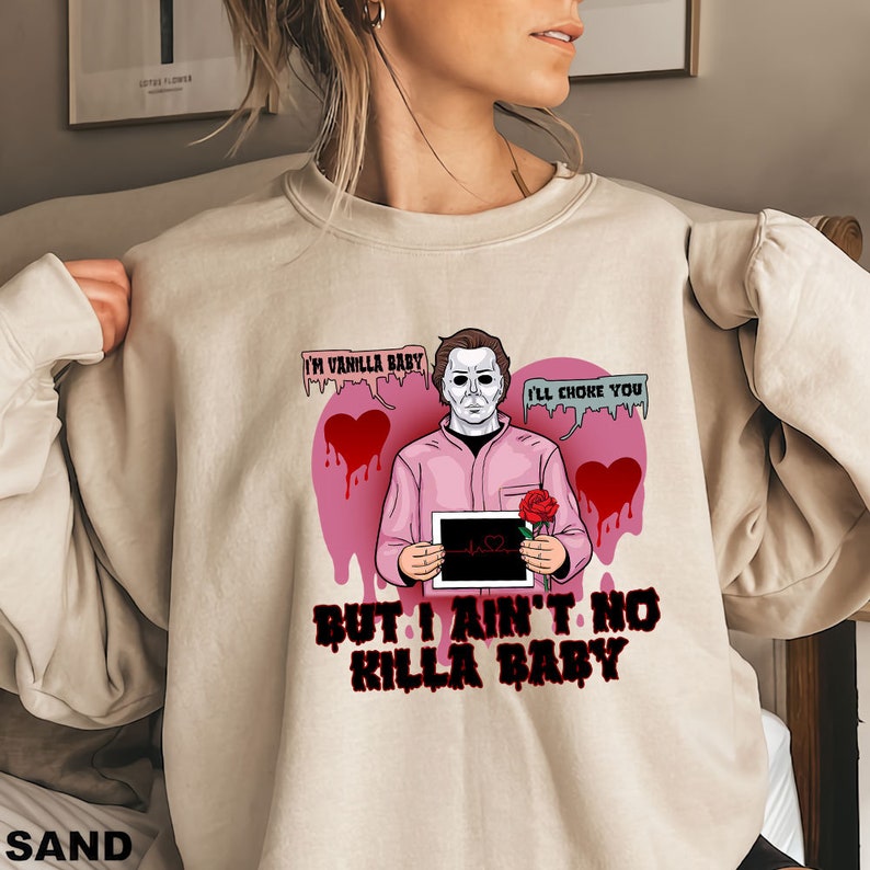 I'm Vanilla Baby I'll Choke You Shirt, Michael Myers Valentine's Day