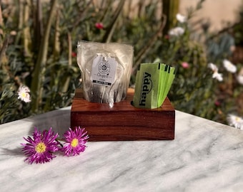 Handmade Cherry Wood Tray, Solid Wood Organizer, Jewelry Dish, Tea Bag Holder