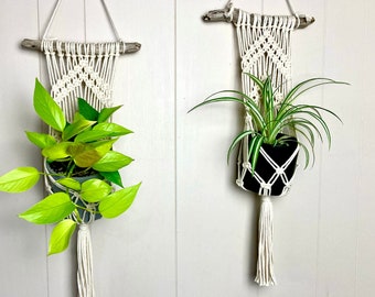 Macrame Wall Plant Hanger // Handmade