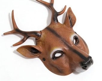 Máscara de astas: diseño realista de animales para juegos de rol, fiestas de máscaras, reuniones festivas, Halloween y decoración.