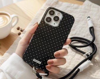 Polka Dot iPhone Hülle, Ultra Slim Fresh Stoßfeste Abdeckung für iPhone 12-17 Serie