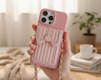 Handytasche aus Kunstleder mit Kartenhalter für iPhones und Handys