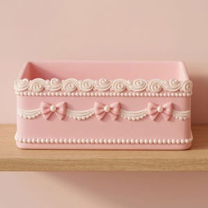 Bow Cake Tray STL File | 3D Printable Coquette Decor Tray | Instant Digital Download | 3D Printing File | 3D Model