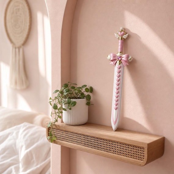 Coquette Heart Sword STL File, Magical Girl Dagger 3D Model, Kawaii Pastel Weapon, 3D Print Resin STL, Designer Play Weapon File