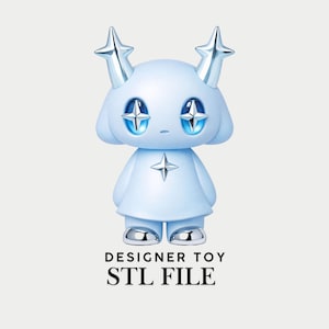 Archivo STL de Star Dream Creature, juguete de diseño, figura de caja sorpresa, archivo de descarga de modelo 3D Kawaii para impresión en resina