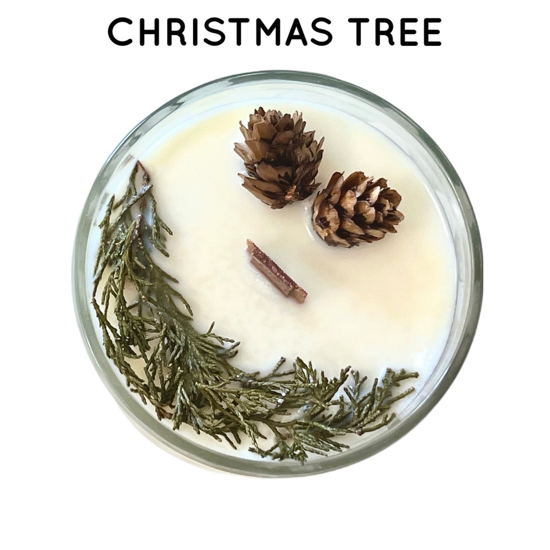 Christmas Tree Scented Candles Holiday Decor Christmas Gift for Her Mom Winter Pine Woods