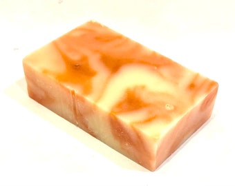 ORANGE BLISS Soap Bar Handcrafted Scented Cold Process Soap Bars Handmade Soap Natural Soap Sensitive Skin Soap Vegan Soap Citrus Soap Bars