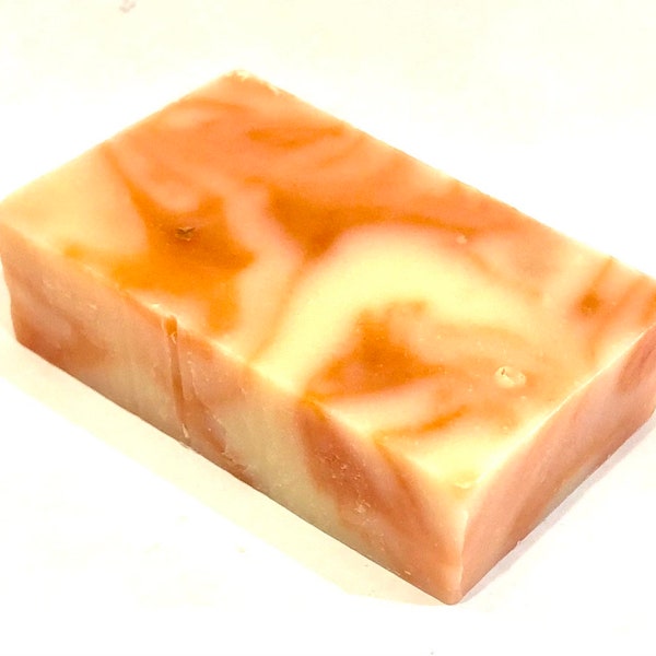 ORANGE BLISS Soap Bar Handcrafted Scented Cold Process Soap Bars Handmade Soap Natural Soap Sensitive Skin Soap Vegan Soap Citrus Soap Bars