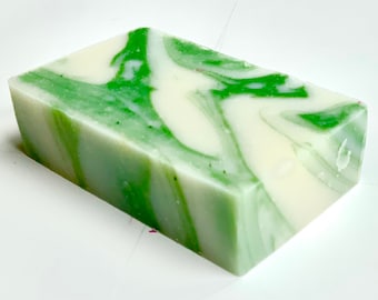 Fresh Aloe Soap Bar Artisan Soap Gift Cold Process Soap Bars Handcrafted Scented Soaps Handmade Natural Soap Loaf Christmas Gift for her