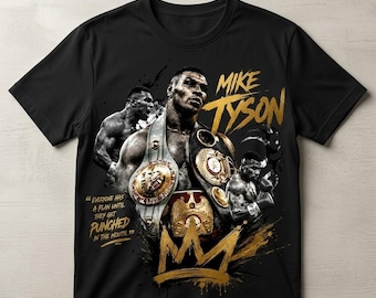 Mike Tyson inspiriert PNG, Boxen Shirt Design, Sport Grafik, Sublimation Clipart, Spieltag DTF