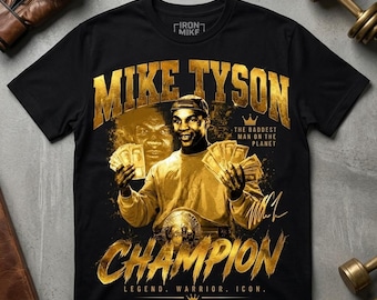 mike tyson Geld PNG, Boxen Shirt Sublimationsdesign, Kämpfer Clipart, Sport Grafik, Sofort Download