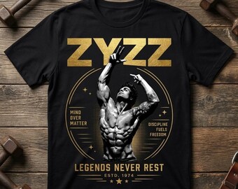 Zyzz PNG, Bodybuilder-Shirt-Sublimationsdesign, Fitnessstudio-Grafik, Fitness-Motivation Clipart, Sofort-Download