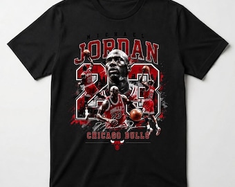 Michael Jordan Inspired PNG, Basketball Shirt Clipart, Sports Graphic, Halftone Sublimation Design DTF Halftone