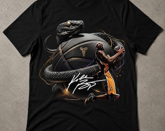 Kobe Bryant inspiriert PNG Black Mamba Mentalität Basketball Shirt Design Halbton DTF Sublimation Clipart