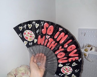 So verliebt in dich Personalisierter Handfächer