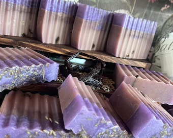 Jabón de leche de cabra con vainilla y lavanda