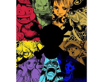 One Piece ""Strohhüte"" - Premium Matte Papier Poster A3 (29,7 x 42 cm)"