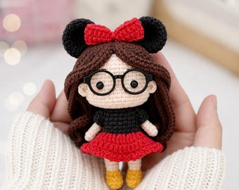 Minnie Girl Amigurumi PDF Pattern Handmade Toy DIY Instant Download