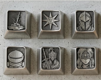 Custom Dark Souls Metal Artisan Keycap Mechanical Keyboard Game Accessory