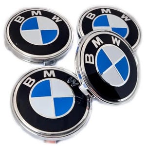 BMW 61/58mm 4st navkapslar, centrumkåpor, navkapslar, navkapslar 4M0601170, 8W0601170