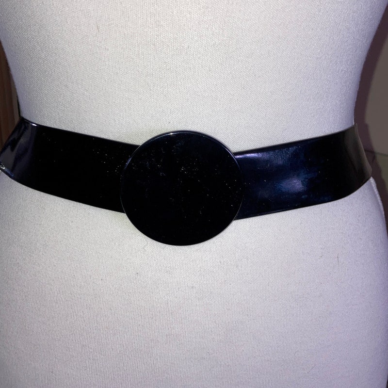 Patent Leather Belt - Green main image 1