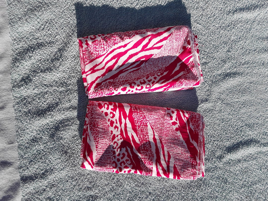 Pink Animal Print Peachskin Wild Rag - Etsy