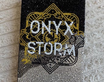 Hand Bedazzled Copy of Onyx Storm by Rebecca Yarros