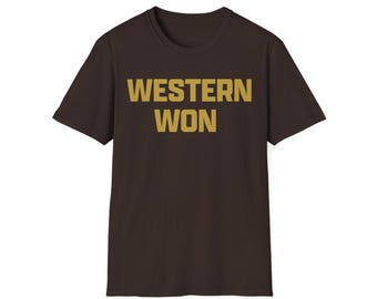 Western Won-skjorta, robust western-t-shirt, cowboyskjorta i klassisk passform