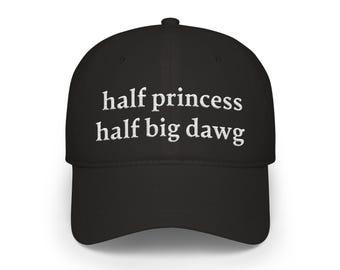 Hälften prinsessa hälften stor dawg hatt, rolig fräck truckerkeps