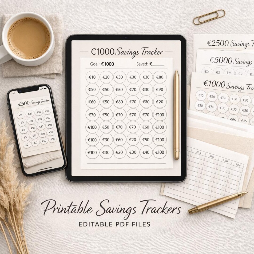 Saving Checklist.pdf Savings Challenge Printable PDF, Money Saving Tracker, Budget Planner ...