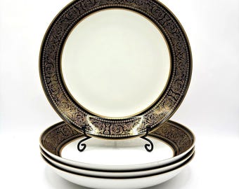 Mikasa Mount Holyoke Soup Bowls Set Of 4 Vintage A1 - 114