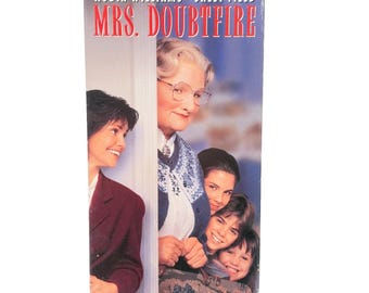 Mrs. Doubtfire VHS 1994 Video Tape Robin Williams Classic Comedy VTG 90s Movie