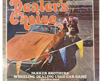 Vintage 1972 Dealer's Choice Parker Brothers Board Game Preowned - Complerte