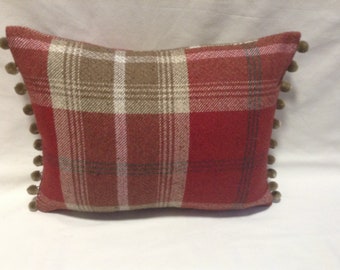 red check cushion covers