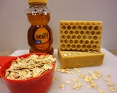 Oatmeal & Honey Exfoliating, Goat Milk Soap, Extra large bars, Psoriasis soap, Eczema Soap, Acne Soap