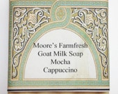 Goat Milk Soap, Mocha Cappuccino, Fragrance, Extra Large Bath Bar, Shampoo bar