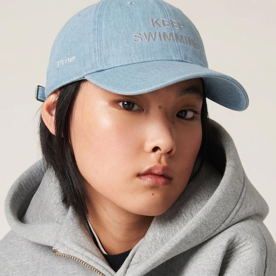 BTS ARIRANG KEEP SWIMMING キャップ(DENIM)ver Keep Swimming Embroidered Denim Cap | BTS Arirang Tour Merch
