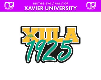 Xavier University of Louisiana Svg, XULA png, Xavier 1925, Football, Cricut, Athletics, College, digital file, svg bundle, stickers, decal