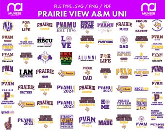 Prairie View A&M University svg bundle, PVAMU Panthers pngs, Football, Cricut, Athletics, College, digital file, svg bundle, stickers, decal