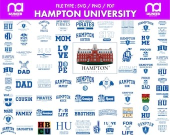 Hampton University svg bundle, Pirates pngs, Football, Cricut, Athletics, College, digital file, svg bundle, stickers, decal, printable, pdf