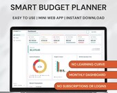 Monthly Budget Planner | Finance Dashboard Web App | Simple Budget Tool