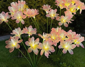 Solar-LED-Lotusblumenlichter, Garten-Nachtdekor