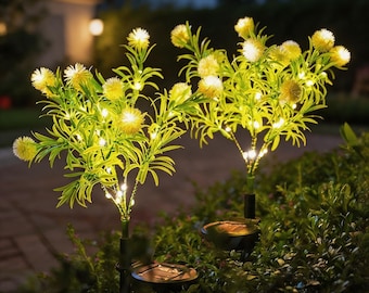 Solar Dandelion Garden Lights, Waterproof Outdoor Pathway Decor