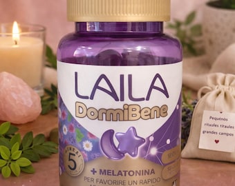Gummies de Melatonina Laila DormiBene – Apoyo Natural para Dormir Mejor