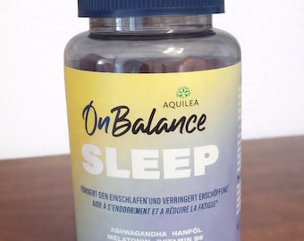 Gummies Aquilea OnBalance Sleep | Complemento alimenticio | Melatonina, Ashwagandha | Sabor agradable | 60 unidades