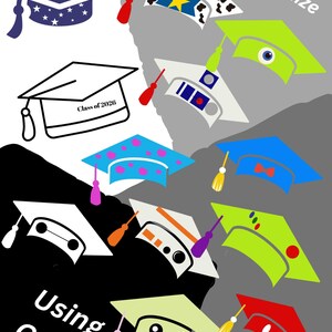 Disney Graduation cutout caps